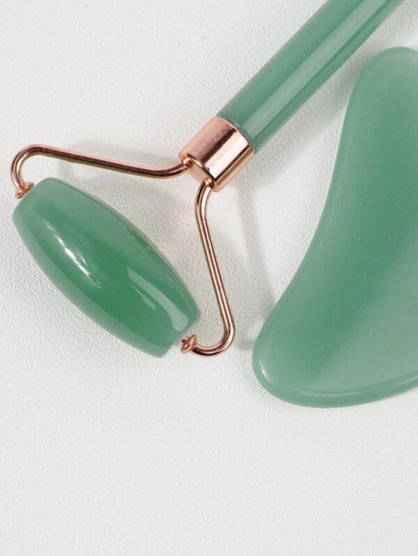 Rodillo de Jade y Gua Sha 2 en 1 – Masaje Facial y Autocuidado - Imagen 10