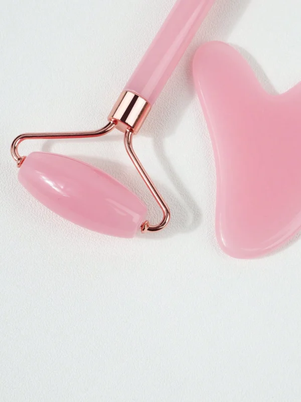 Rodillo de Jade y Gua Sha 2 en 1 – Masaje Facial y Autocuidado - Imagen 3