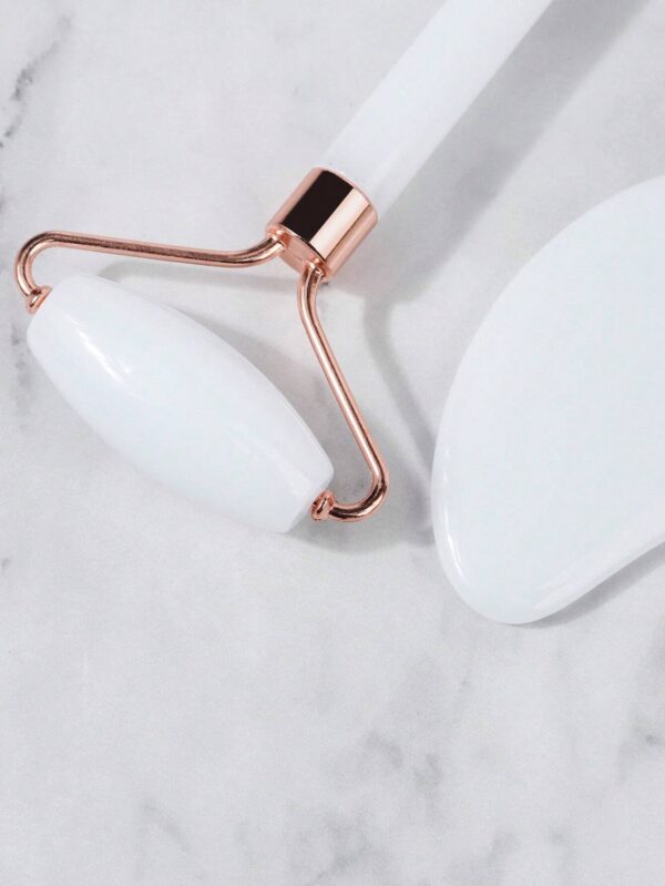 Rodillo de Jade y Gua Sha 2 en 1 – Masaje Facial y Autocuidado - Imagen 11